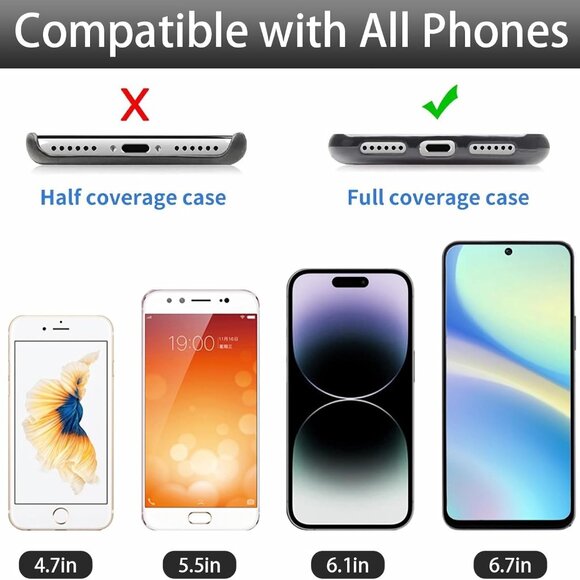 2 PCS Phone Wrist Strap, Cell Phone Lanyard, with 2× Phone Tether Tab, Handmade - Picture 6 of 6